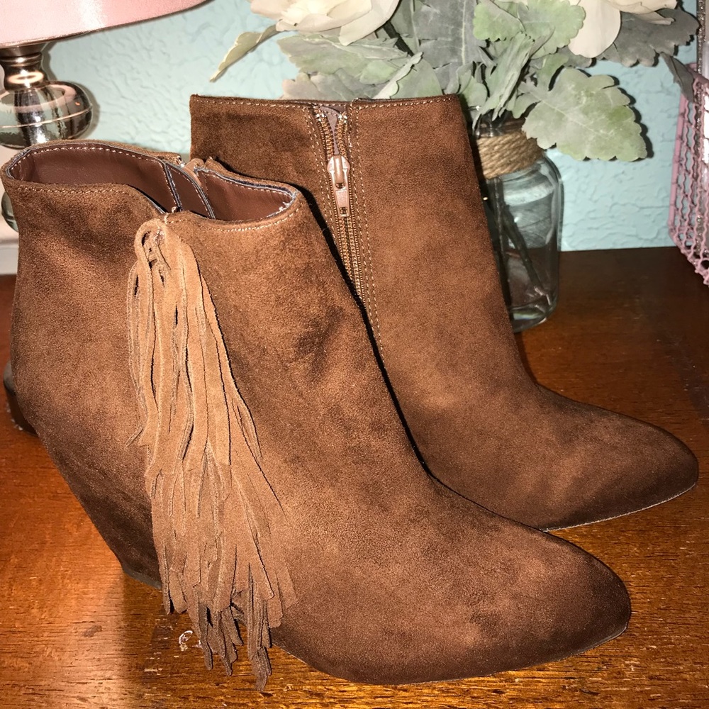 Beautiful Wedge Booties.